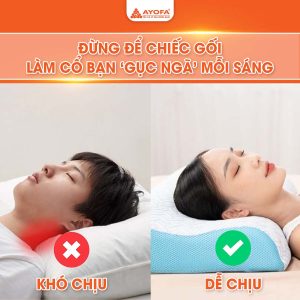 Gối cao cảnh hưởng lớn đến đau cổ vai gáy