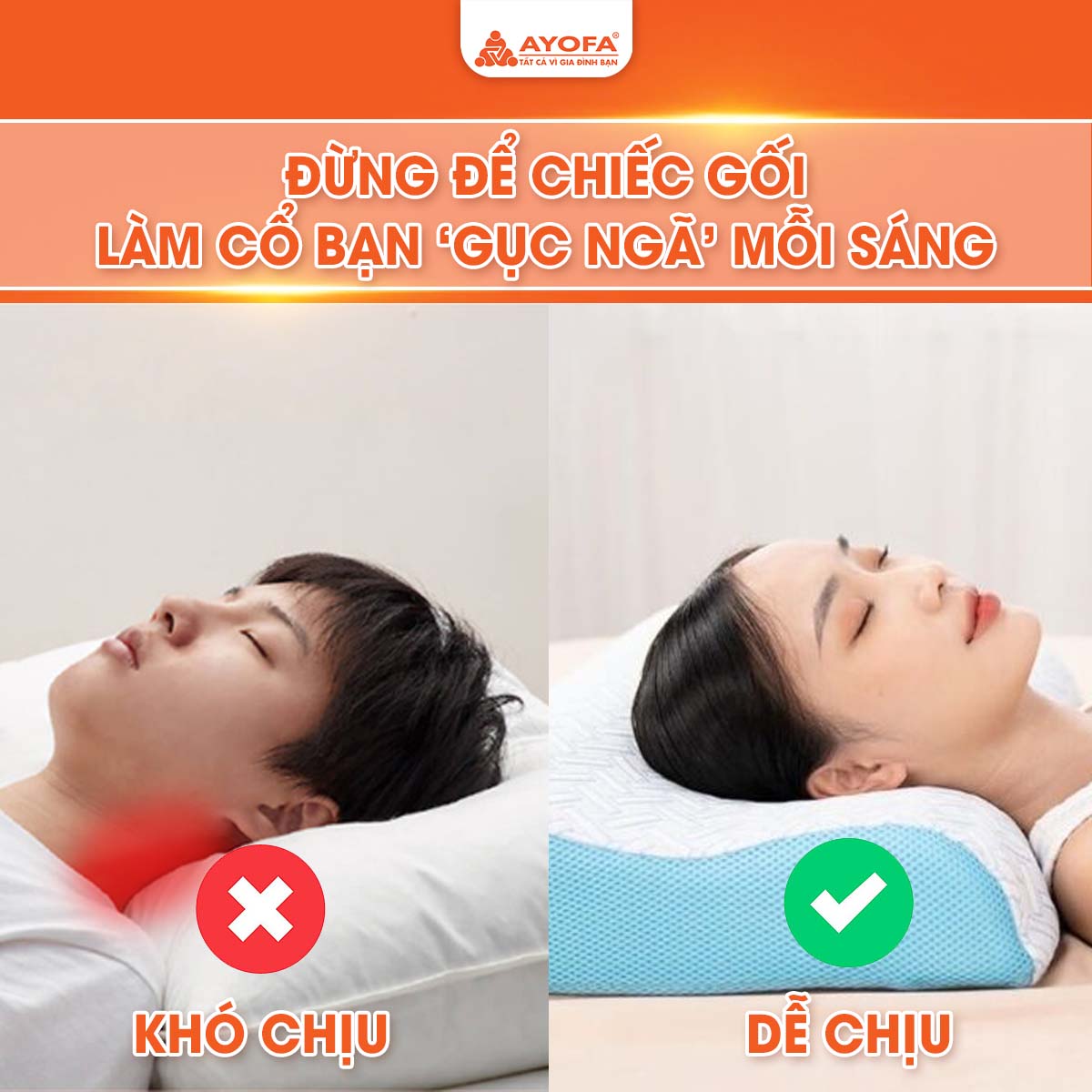 Gối cao cảnh hưởng lớn đến đau cổ vai gáy